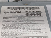 2017 Subaru Legacy Radio AM FM Cd Player Receiver Replacement P/N:86271AL87B 139000-34710101, BABFT0054A Fits OEM Used Auto 