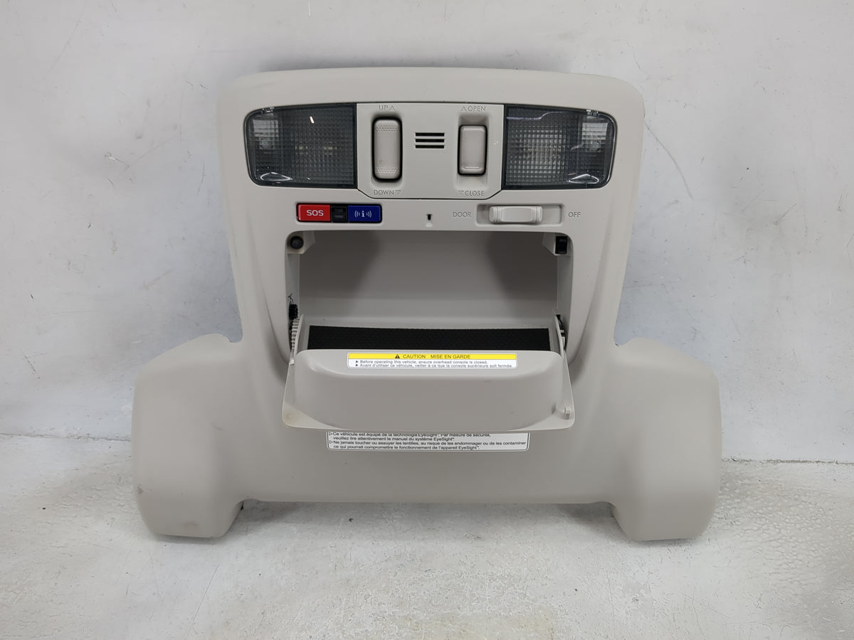 2017 Subaru Legacy Overhead Roof Console Tan - Oemusedautoparts1.com