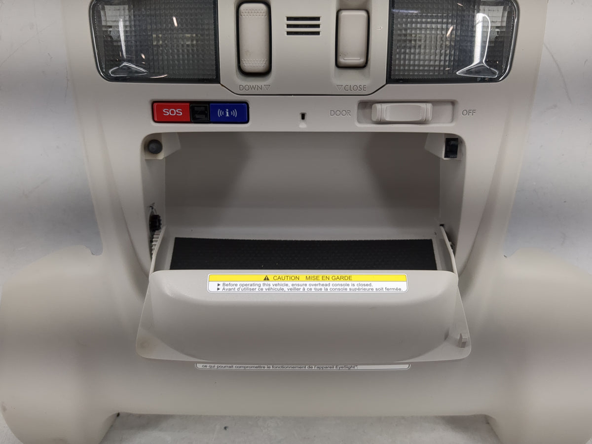 2017 Subaru Legacy Overhead Roof Console Tan - Oemusedautoparts1.com
