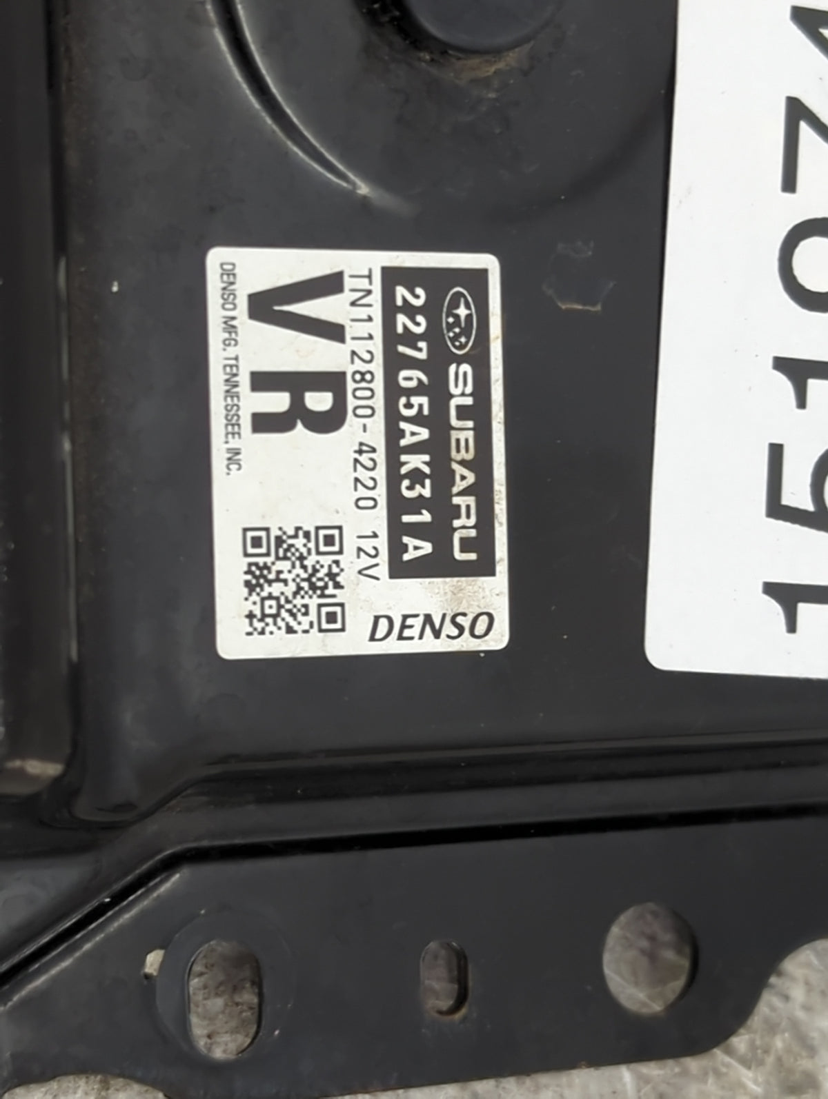 2017 Subaru Legacy PCM Engine Control Computer ECU ECM PCU OEM P/N:22765AK31A TN112800-4220 OEM Used Auto Parts - Oemusedaut