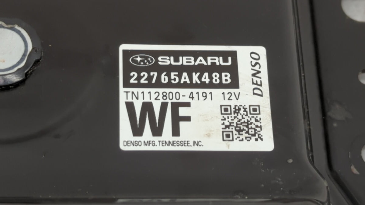 2017 Subaru Legacy PCM Engine Control Computer ECU ECM PCU OEM P/N:22765AK48B 22765AK48D, 22765AK48C, 22765AK48A OEM Used Au
