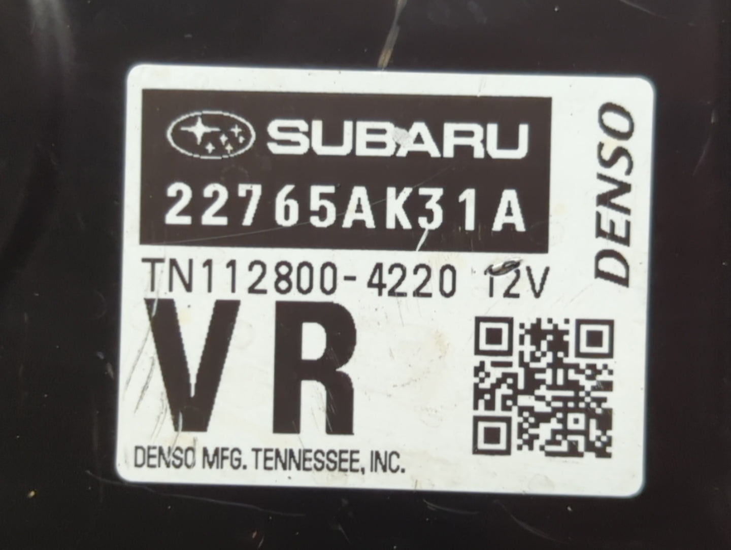 2017 Subaru Legacy PCM Engine Control Computer ECU ECM PCU OEM P/N:22765AK31A 22765AK31B Fits OEM Used Auto Parts - Oemuseda