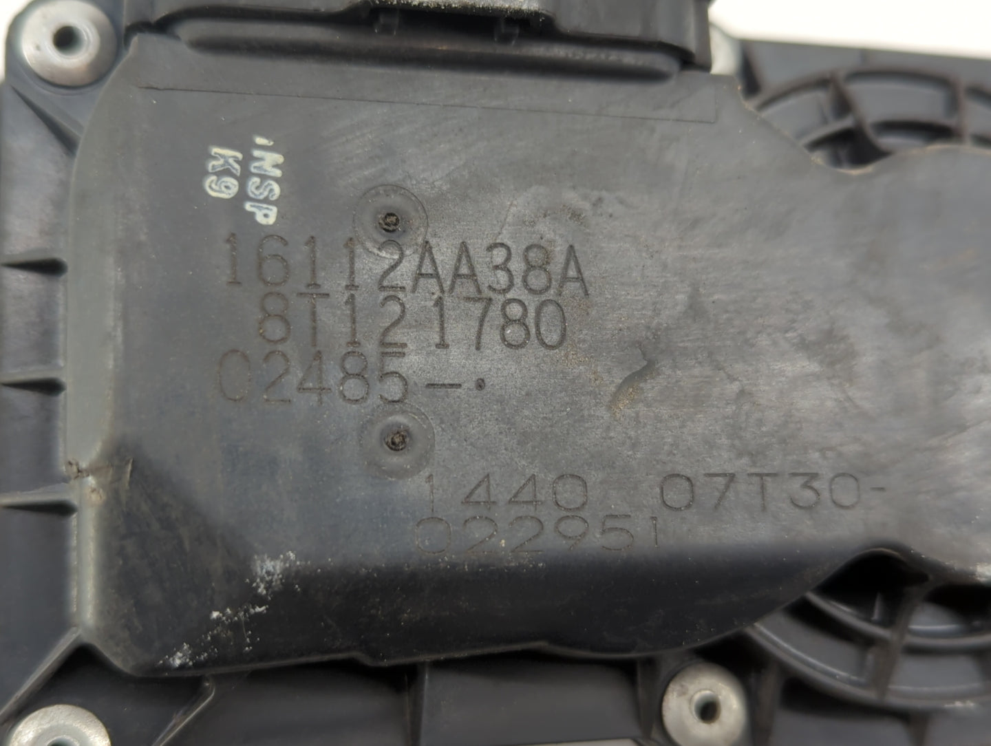 2013-2019 Subaru Legacy Throttle Body P/N:16112AA38A Fits Fits 2013 2014 2015 2016 2017 2018 2019 OEM Used Auto Parts - Oemu
