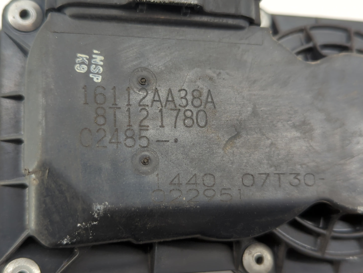 2013-2019 Subaru Legacy Throttle Body P/N:16112AA38A Fits Fits 2013 2014 2015 2016 2017 2018 2019 OEM Used Auto Parts - Oemu