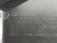 2015 Subaru Legacy Fusebox Fuse Box Panel Relay Module P/N:MB504300B Fits OEM Used Auto Parts - Oemusedautoparts1.com