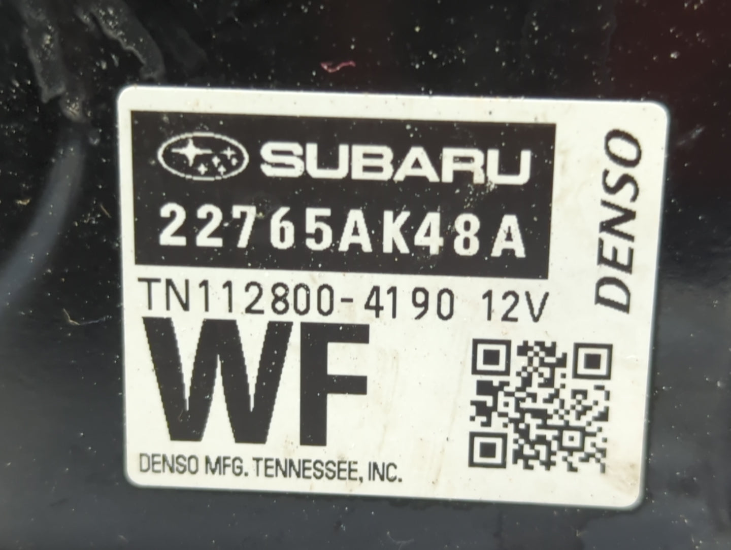 2017 Subaru Legacy PCM Engine Control Computer ECU ECM PCU OEM P/N:22765AK48C 22765AK48A Fits OEM Used Auto Parts - Oemuseda