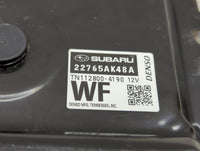 2017 Subaru Legacy PCM Engine Control Computer ECU ECM PCU OEM P/N:22765AK48A Fits OEM Used Auto Parts - Oemusedautoparts1.c