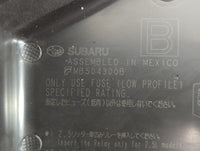 2015 Subaru Legacy Fusebox Fuse Box Panel Relay Module P/N:MB504300B Fits OEM Used Auto Parts - Oemusedautoparts1.com