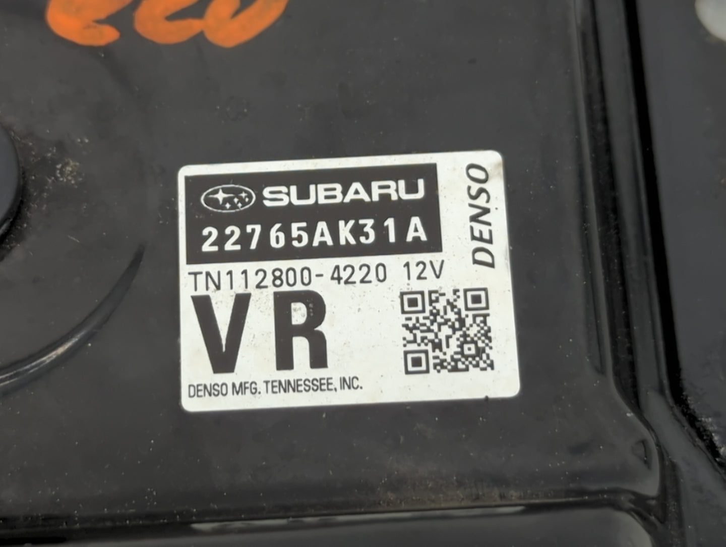 2017 Subaru Legacy PCM Engine Control Computer ECU ECM PCU OEM P/N:22765AK31B Fits OEM Used Auto Parts - Oemusedautoparts1.c