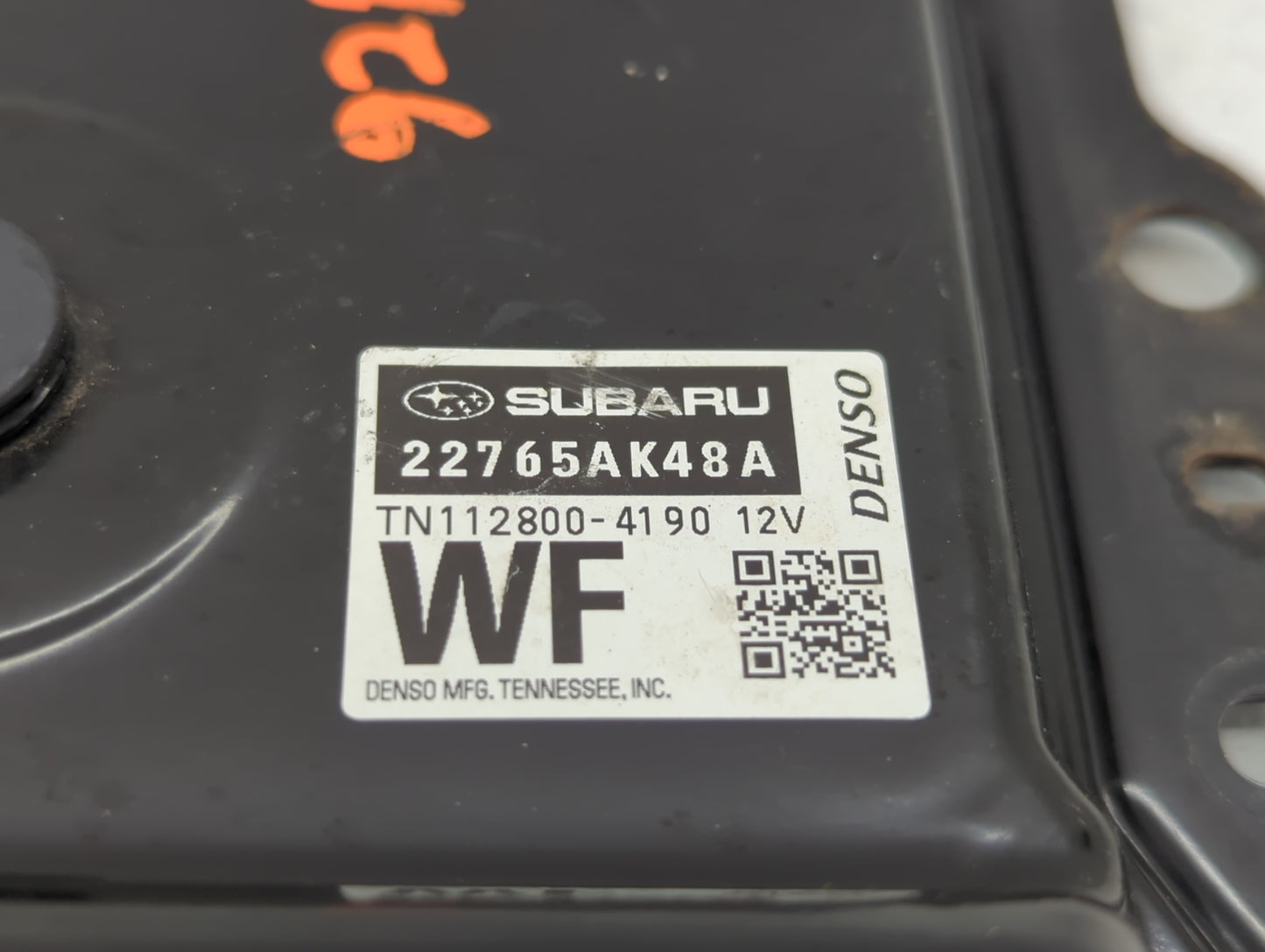 2017 Subaru Legacy PCM Engine Control Computer ECU ECM PCU OEM P/N:22765AK48 A TN112800-4190 Fits OEM Used Auto Parts - Oemu