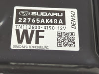 2017 Subaru Legacy PCM Engine Control Computer ECU ECM PCU OEM P/N:22765AK48 A TN112800-4190 Fits OEM Used Auto Parts - Oemu