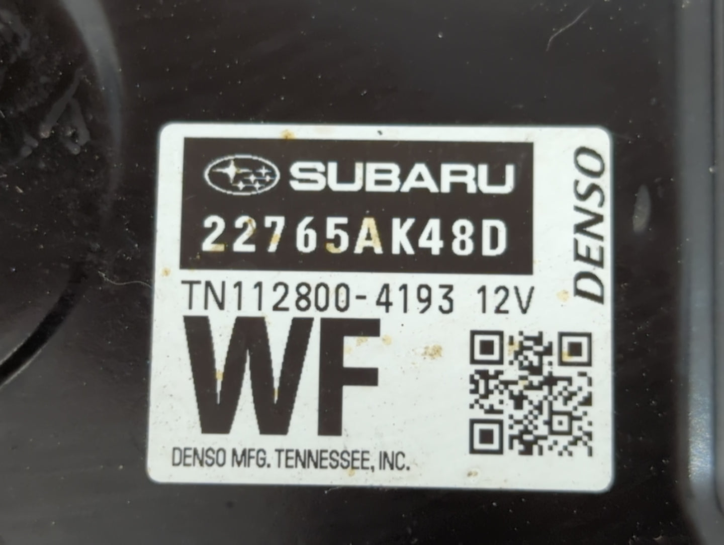 2017 Subaru Legacy PCM Engine Control Computer ECU ECM PCU OEM P/N:TN112800-4193 12V 22765AK48A Fits OEM Used Auto Parts - O