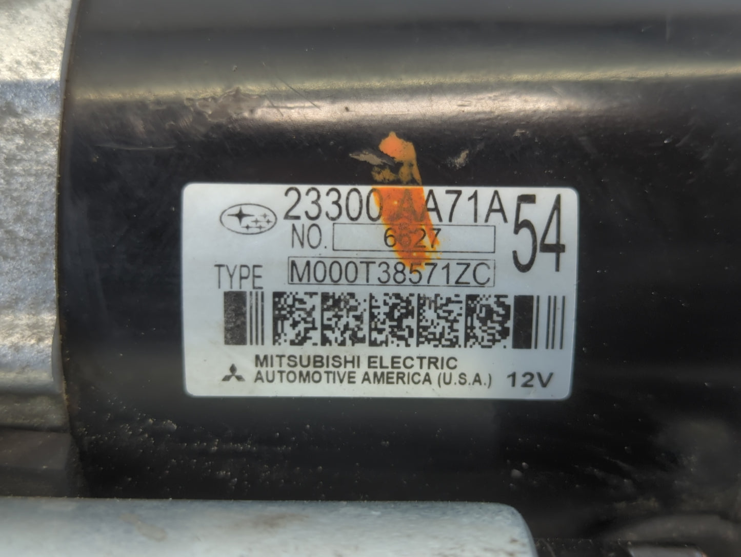 2015-2019 Subaru Legacy Car Starter Motor Solenoid OEM P/N:M000T38571ZC 23300 AA71A Fits Fits 2015 2016 2017 2018 2019 OEM U