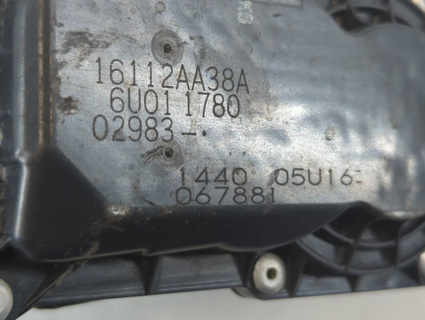 2013-2019 Subaru Legacy Throttle Body P/N:6U01 1780 16112AA38A Fits Fits 2013 2014 2015 2016 2017 2018 2019 OEM Used Auto Pa