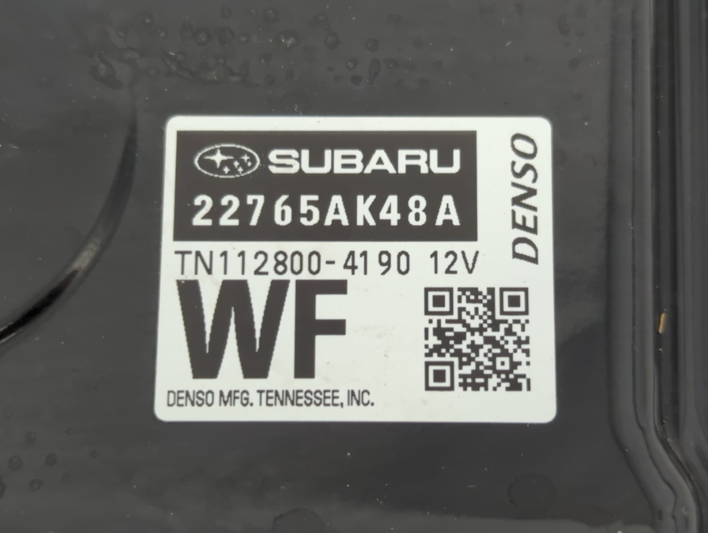 2017 Subaru Legacy PCM Engine Control Computer ECU ECM PCU OEM P/N:112800-4190 22765AK48A Fits OEM Used Auto Parts - Oemused