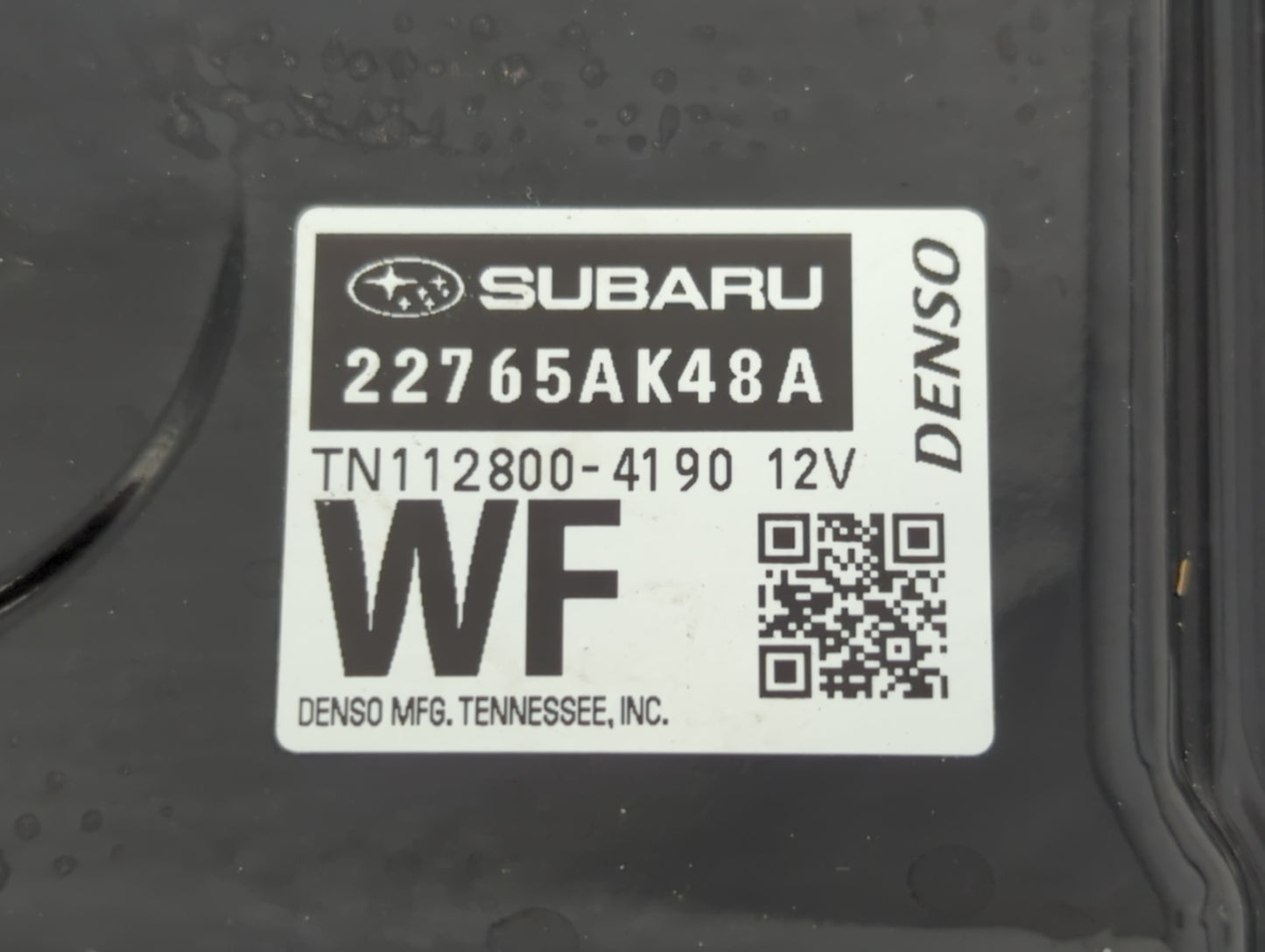 2017 Subaru Legacy PCM Engine Control Computer ECU ECM PCU OEM P/N:112800-4190 22765AK48A Fits OEM Used Auto Parts - Oemused