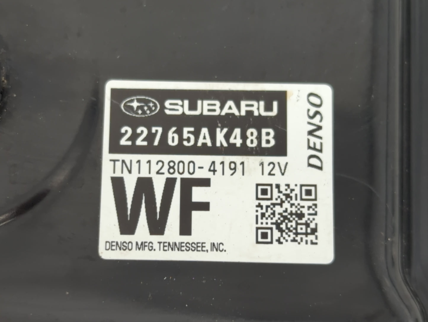 2017 Subaru Legacy PCM Engine Control Computer ECU ECM PCU OEM P/N:112800-4191` 22765AK48B Fits OEM Used Auto Parts - Oemuse