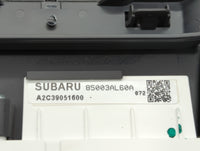 2017 Subaru Legacy Instrument Cluster Speedometer Gauges P/N:85003AL60A A2C39051600 Fits OEM Used Auto Parts - Oemusedautopa