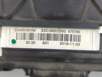 2017 Subaru Legacy Instrument Cluster Speedometer Gauges P/N:A2C39051600 Fits OEM Used Auto Parts - Oemusedautoparts1.com