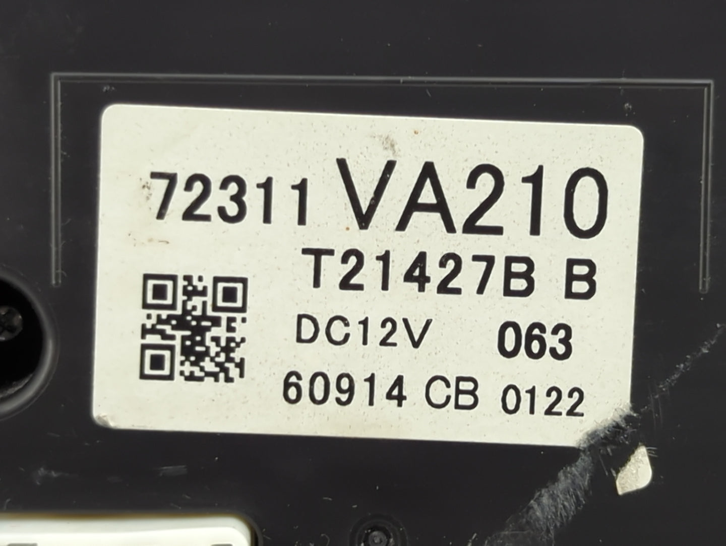 2017 Subaru Wrx Climate Control Module Temperature AC/Heater Replacement P/N:72311VA210 Fits OEM Used Auto Parts - Oemusedau