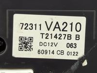 2017 Subaru Wrx Climate Control Module Temperature AC/Heater Replacement P/N:72311VA210 Fits OEM Used Auto Parts - Oemusedau