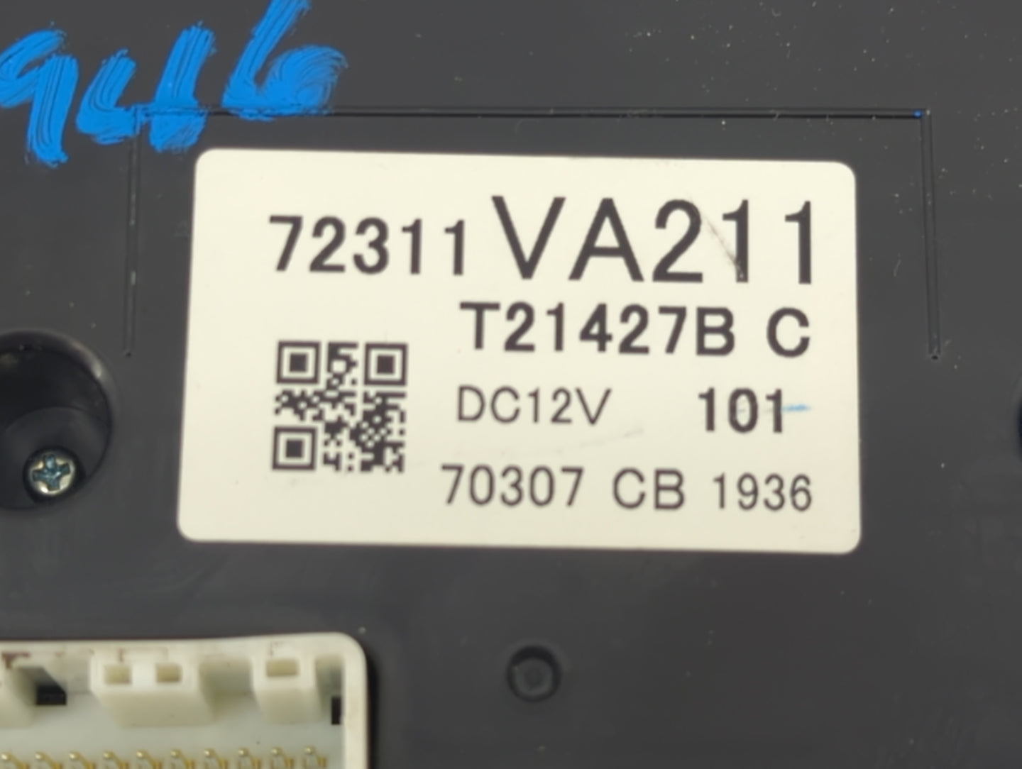 2017 Subaru Wrx Climate Control Module Temperature AC/Heater Replacement P/N:72311VA211 T21427B Fits OEM Used Auto Parts - O