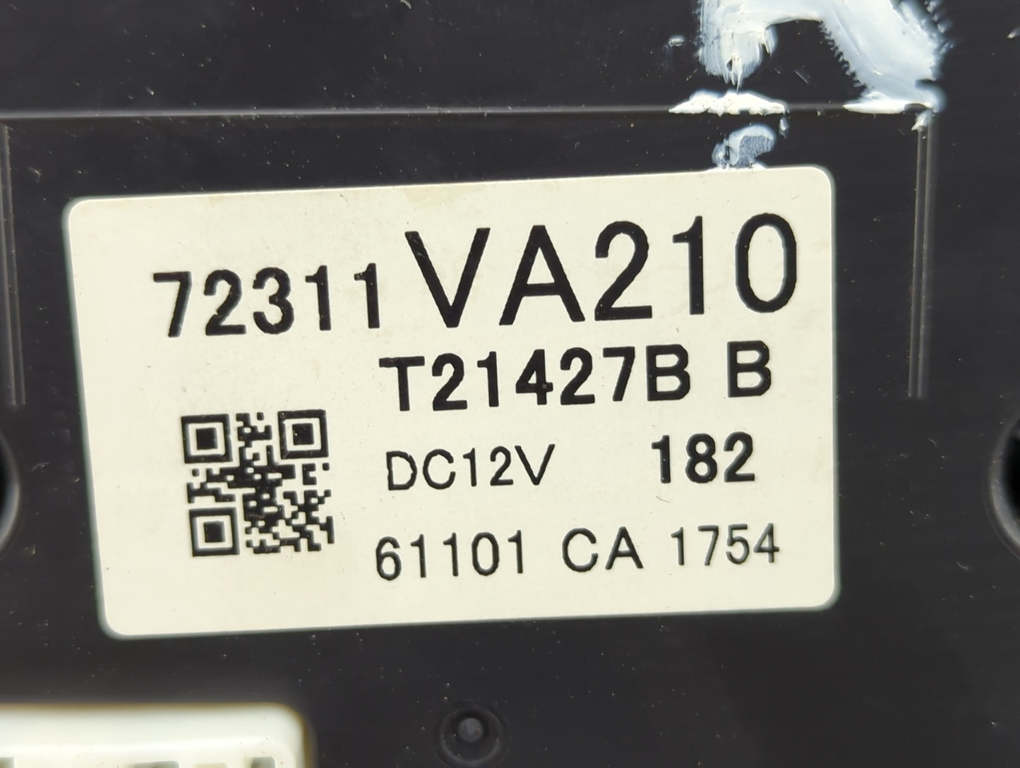 2017 Subaru Wrx Climate Control Module Temperature AC/Heater Replacement P/N:72311VA210 Fits OEM Used Auto Parts - Oemusedau