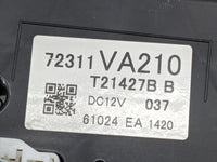 2017 Subaru Wrx Climate Control Module Temperature AC/Heater Replacement P/N:72311VA210 T21427B Fits OEM Used Auto Parts - O