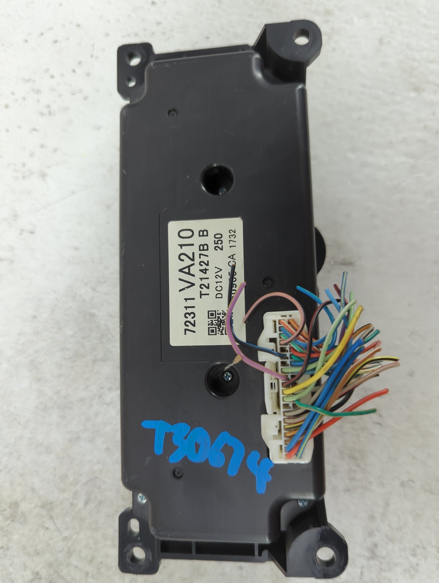 2017 Subaru Wrx Climate Control Module Temperature AC/Heater Replacement P/N:72311VA210 T21427B Fits OEM Used Auto Parts - O
