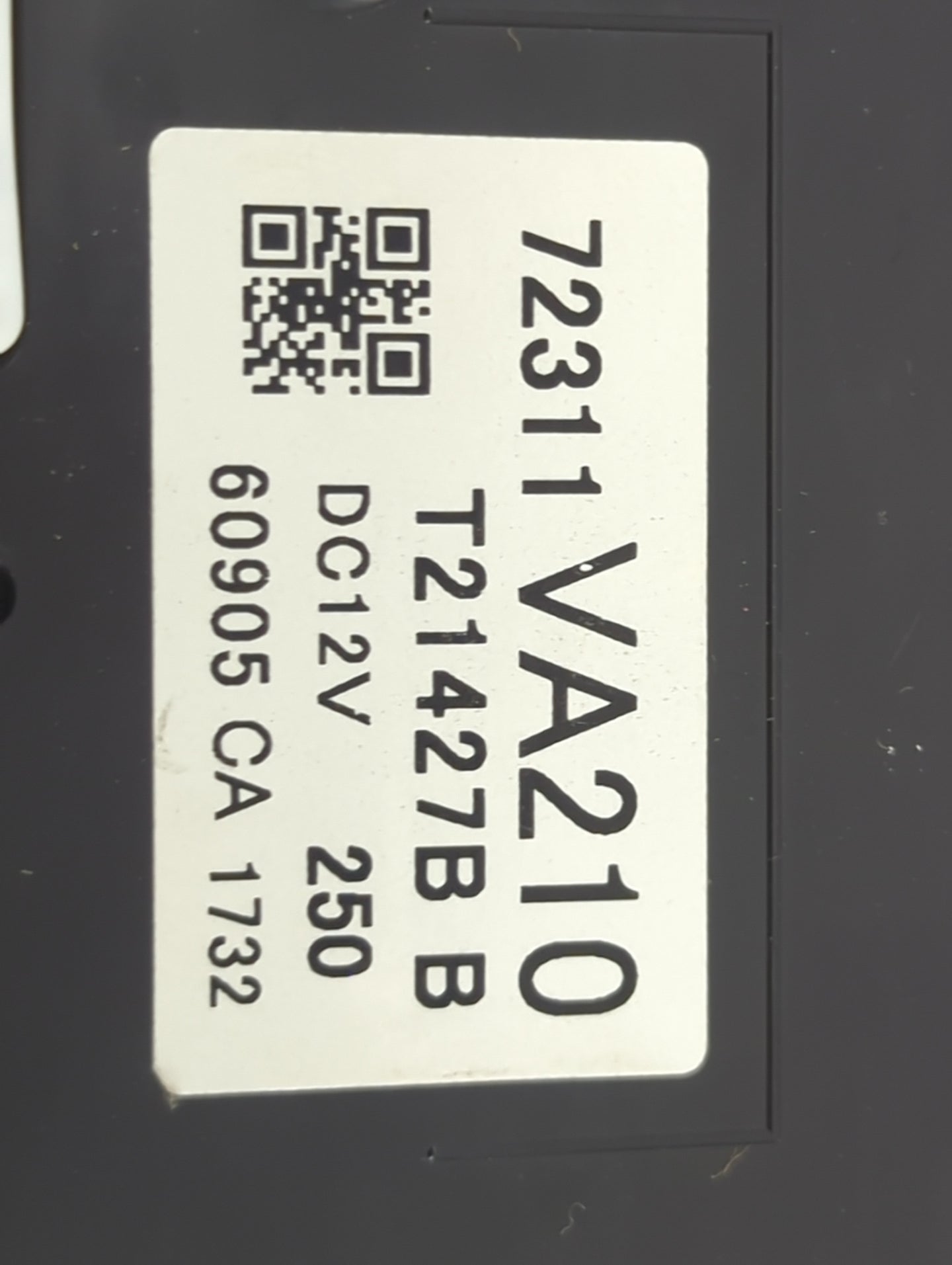2017 Subaru Wrx Climate Control Module Temperature AC/Heater Replacement P/N:72311VA210 T21427B Fits OEM Used Auto Parts - O
