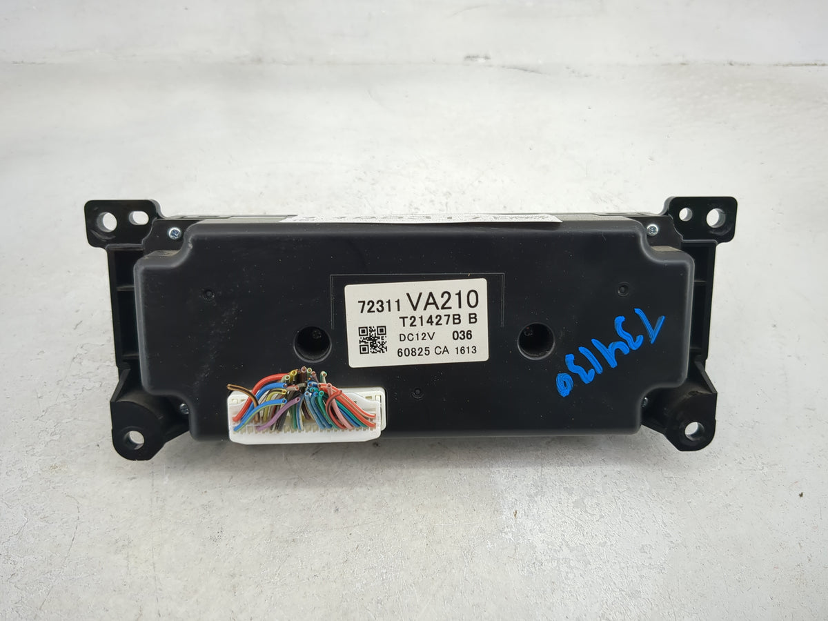 2017 Subaru Wrx Climate Control Module Temperature AC/Heater Replacement P/N:72311VA210 T21427B Fits OEM Used Auto Parts - O