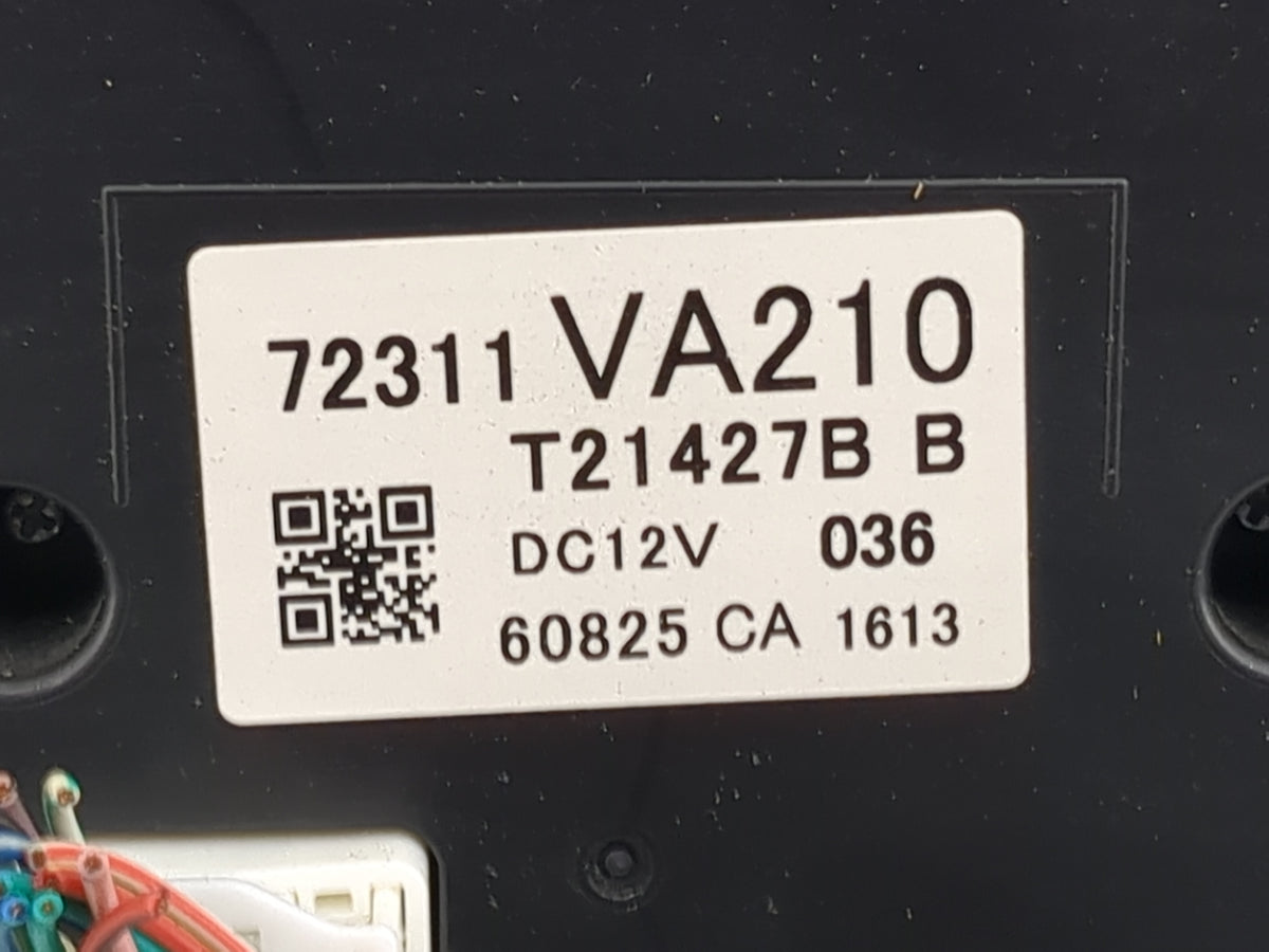 2017 Subaru Wrx Climate Control Module Temperature AC/Heater Replacement P/N:72311VA210 T21427B Fits OEM Used Auto Parts - O
