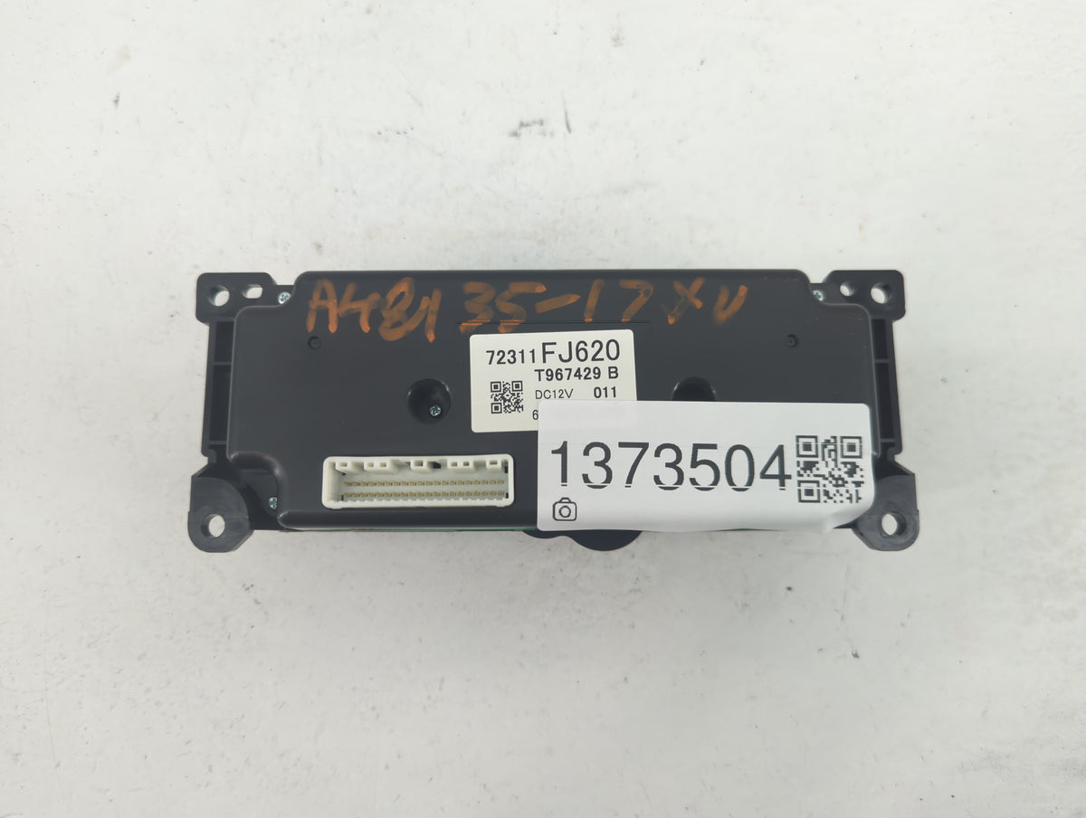 2015 Subaru Xv Climate Control Module Temperature AC/Heater Replacement P/N:72311FJ620 Fits Fits 2016 OEM Used Auto Parts - 