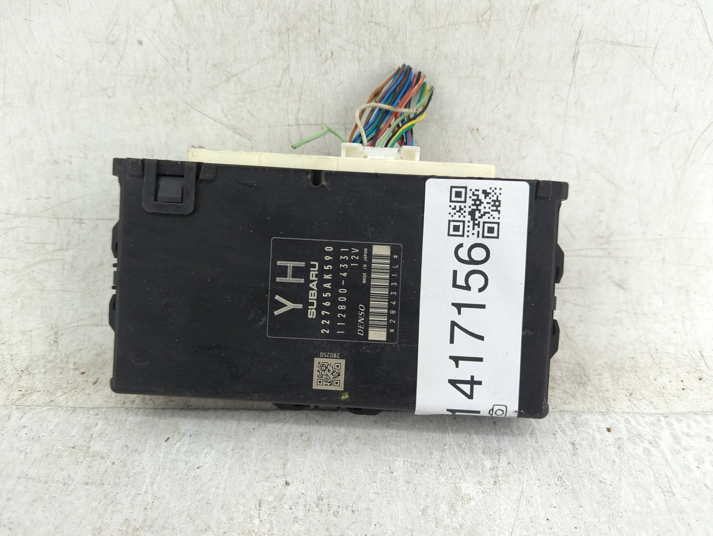 2017 Subaru Xv PCM Engine Control Computer ECU ECM PCU OEM P/N:112800-4331 22765AK590 Fits OEM Used Auto Parts - Oemusedauto