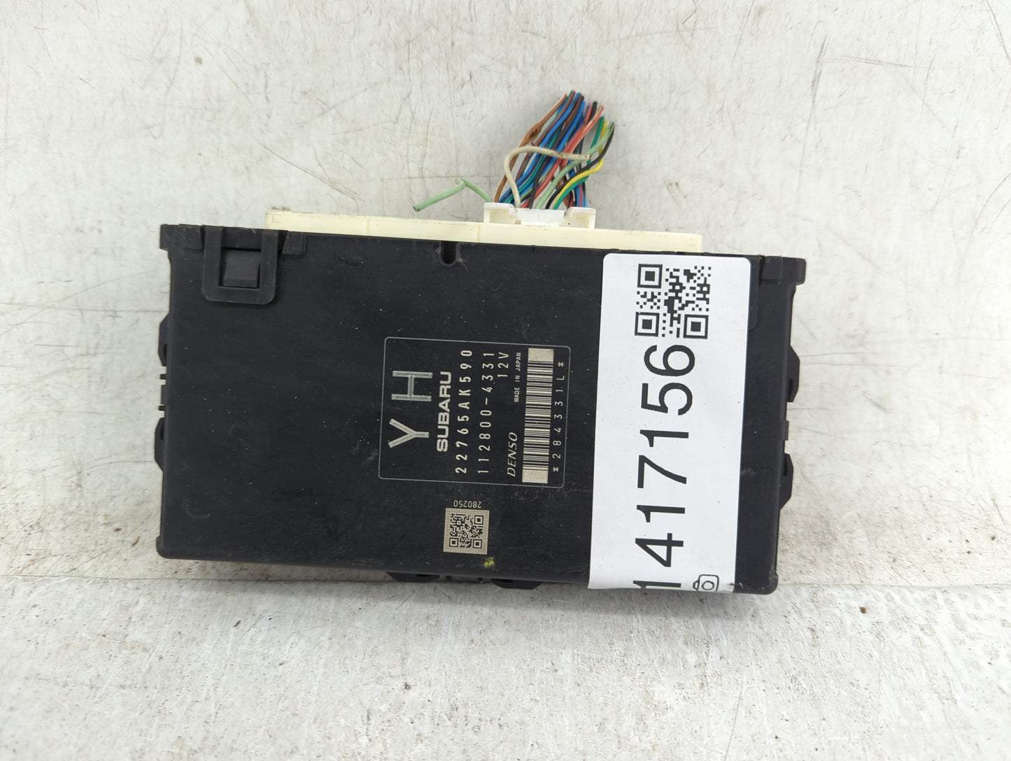 2017 Subaru Xv PCM Engine Control Computer ECU ECM PCU OEM P/N:112800-4331 22765AK590 Fits OEM Used Auto Parts - Oemusedauto