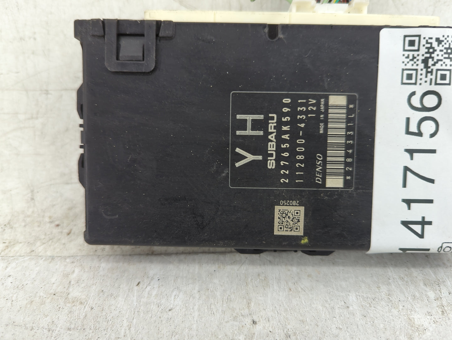 2017 Subaru Xv PCM Engine Control Computer ECU ECM PCU OEM P/N:112800-4331 22765AK590 Fits OEM Used Auto Parts - Oemusedauto