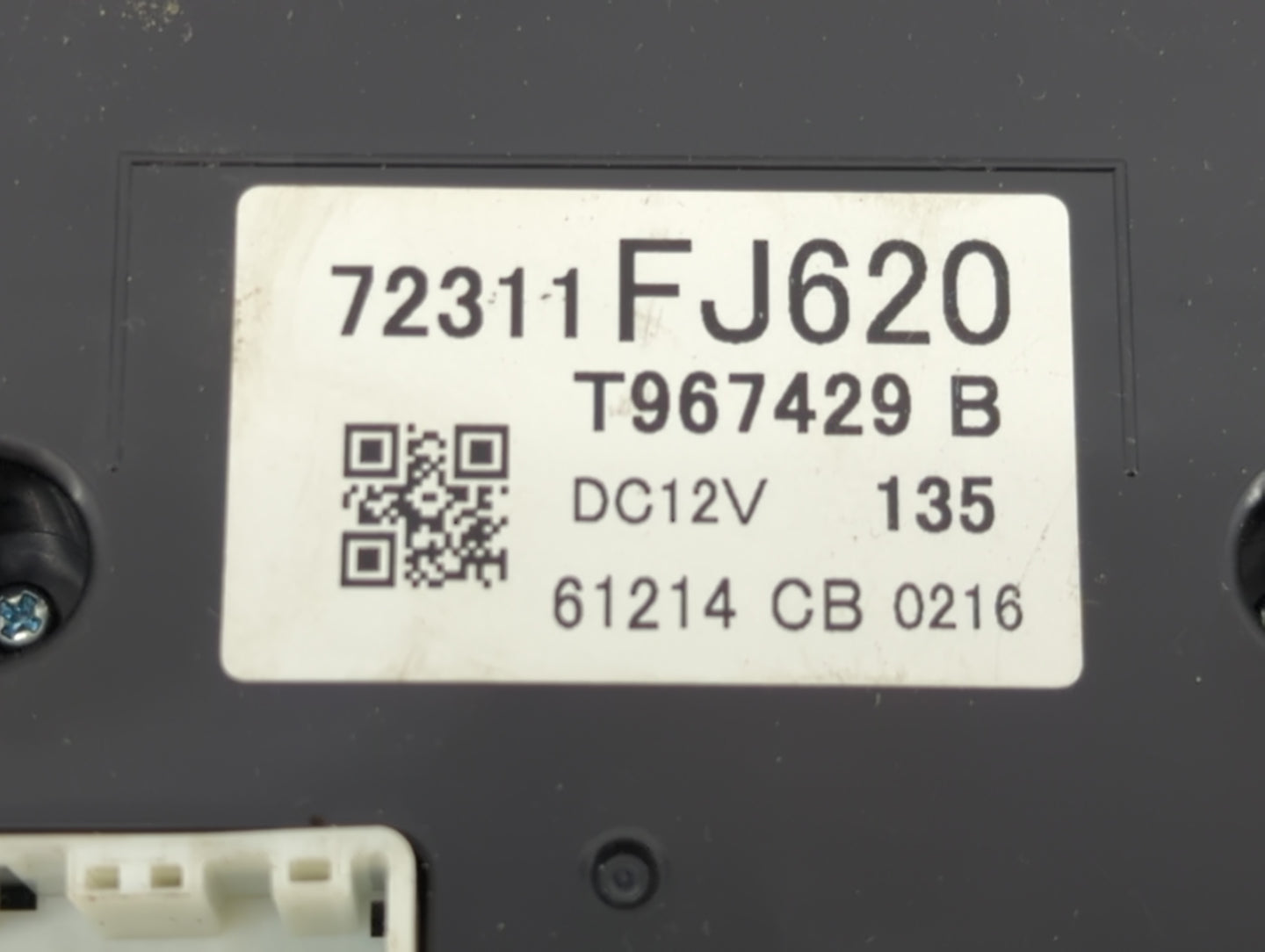 2015 Subaru Xv Climate Control Module Temperature AC/Heater Replacement P/N:72311FJ620 Fits Fits 2016 OEM Used Auto Parts - 