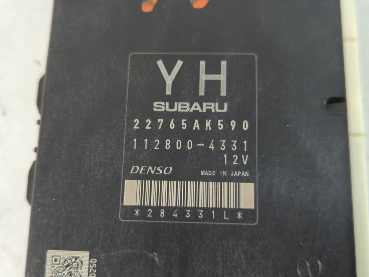 2017 Subaru Xv PCM Engine Control Computer ECU ECM PCU OEM P/N:112800-4331 22765AK590 OEM Used Auto Parts - Oemusedautoparts