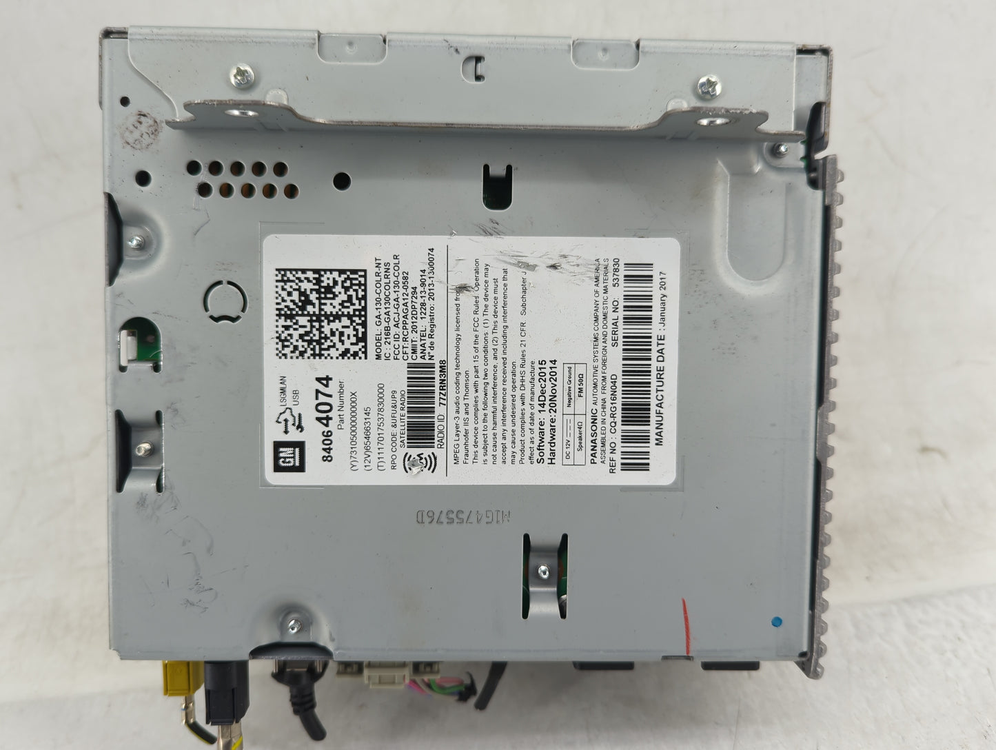 2017 Suzuki Equator Radio AM FM Cd Player Receiver Replacement P/N:84064074 Fits OEM Used Auto Parts - Oemusedautoparts1.com