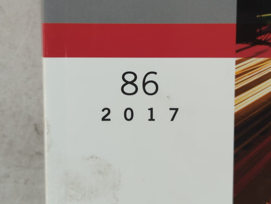 2017 Toyota 86 Owners Manual Book Guide P/N:01999-18084 OEM Used Auto Parts