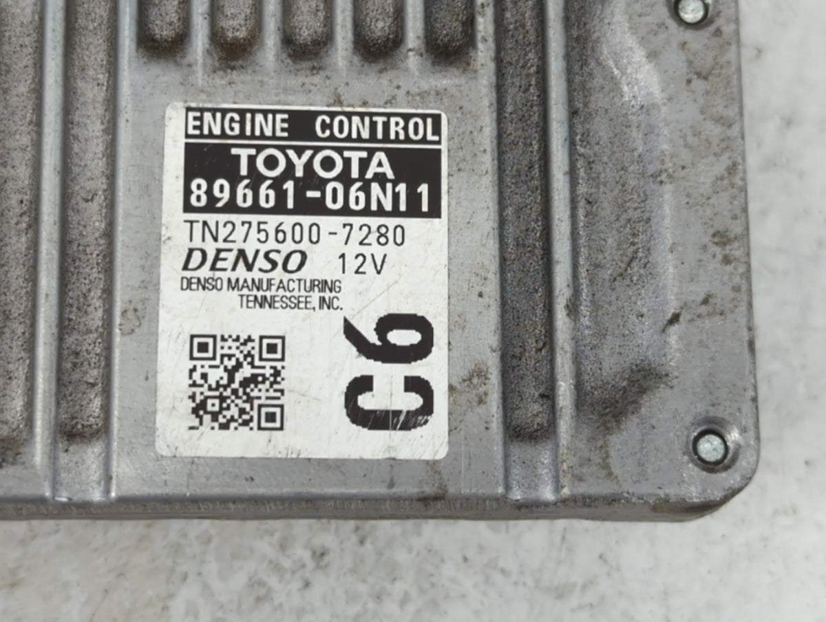 2016-2017 Toyota Camry PCM Engine Control Computer ECU ECM PCU OEM P/N:89661-06N11 Fits 2016 2017 OEM Used Auto Parts - Oemu