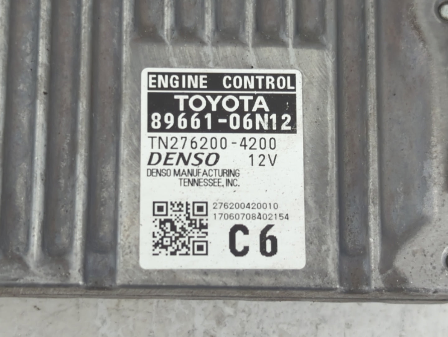 2016-2017 Toyota Camry PCM Engine Control Computer ECU ECM PCU OEM P/N:89661-06N12 89661-06N11 Fits Fits 2016 2017 OEM Used 