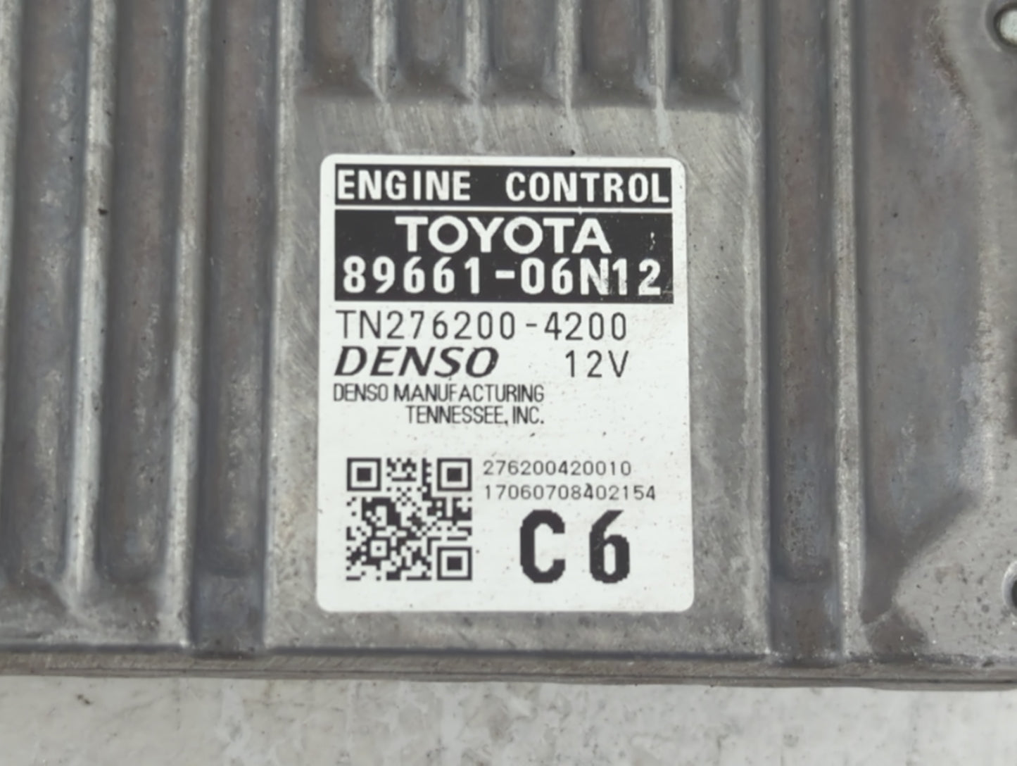 2016-2017 Toyota Camry PCM Engine Control Computer ECU ECM PCU OEM P/N:89661-06N12 89661-06N11 Fits Fits 2016 2017 OEM Used 