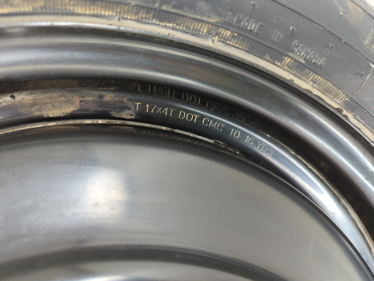 2007-2017 Toyota Camry Spare Donut Tire Wheel Rim Oem - Oemusedautoparts1.com