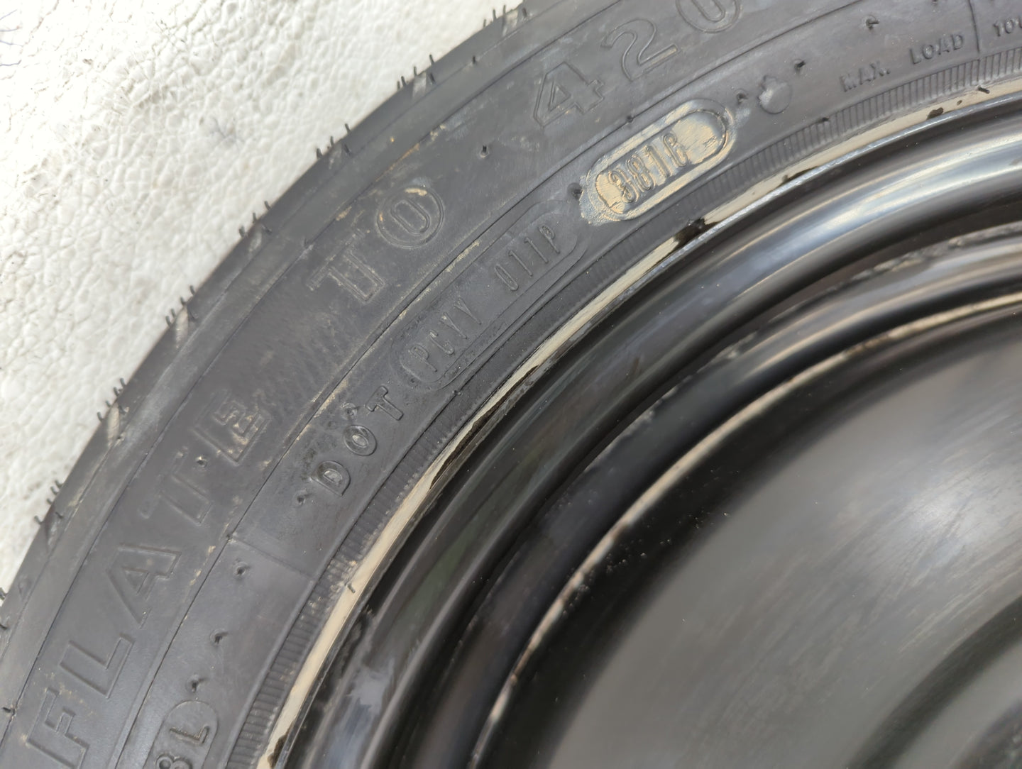 2007-2017 Toyota Camry Spare Donut Tire Wheel Rim Oem - Oemusedautoparts1.com