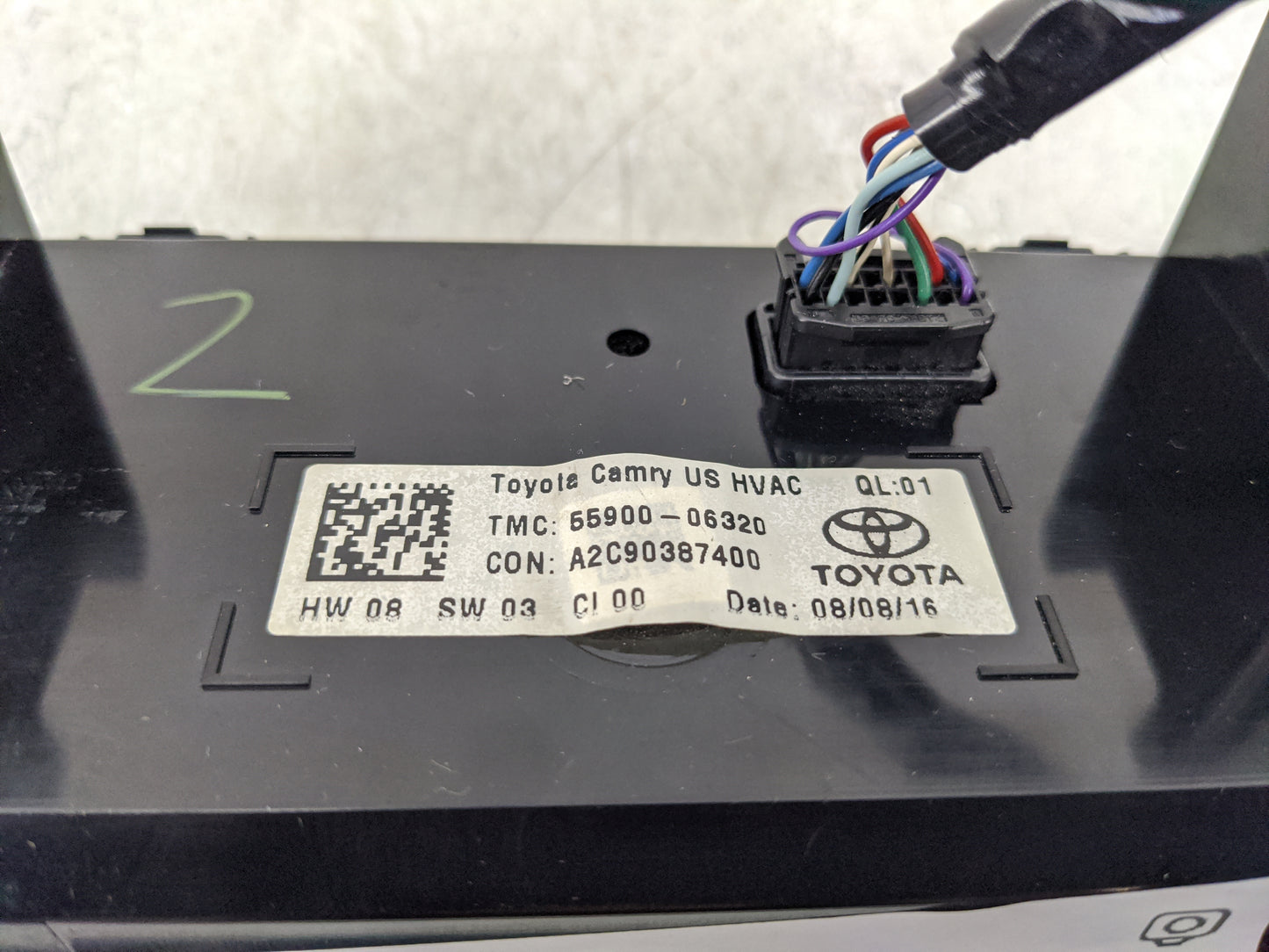 2015-2017 Toyota Camry Climate Control Module Temperature AC/Heater Replacement P/N:55900-06320 Fits Fits 2015 2016 2017 OEM