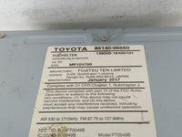 2016-2017 Toyota Camry Radio AM FM Cd Player Receiver Replacement P/N:139000-1840D101 86140-06660 Fits Fits 2016 2017 OEM Us