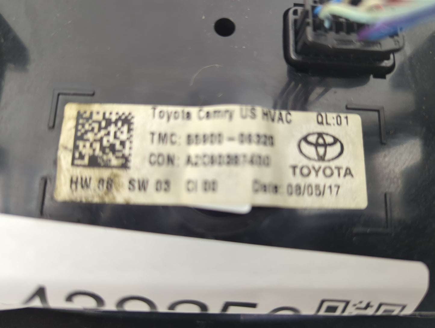 2015-2017 Toyota Camry Climate Control Module Temperature AC/Heater Replacement Fits Fits 2015 2016 2017 OEM Used Auto Parts