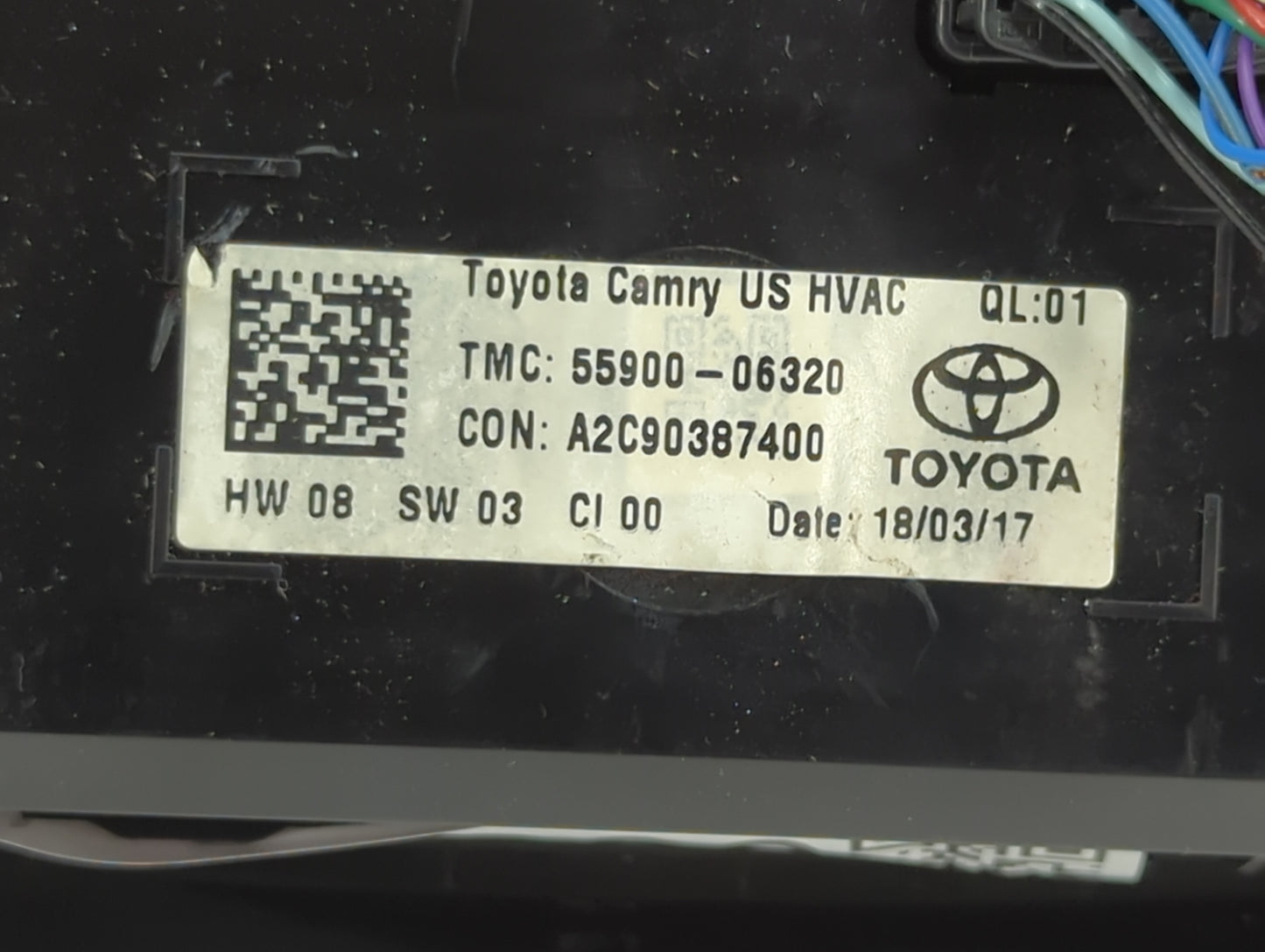 2015-2017 Toyota Camry Climate Control Module Temperature AC/Heater Replacement P/N:55900-06320 Fits Fits 2015 2016 2017 OEM