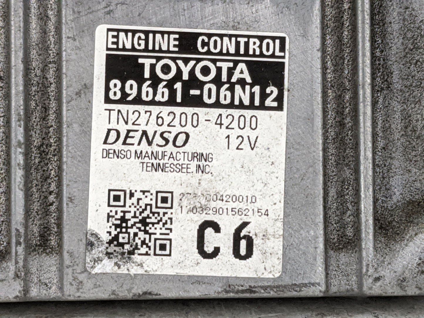 2016-2017 Toyota Camry PCM Engine Control Computer ECU ECM PCU OEM P/N:89661-06N12 TN276200-4200 Fits Fits 2016 2017 OEM Use